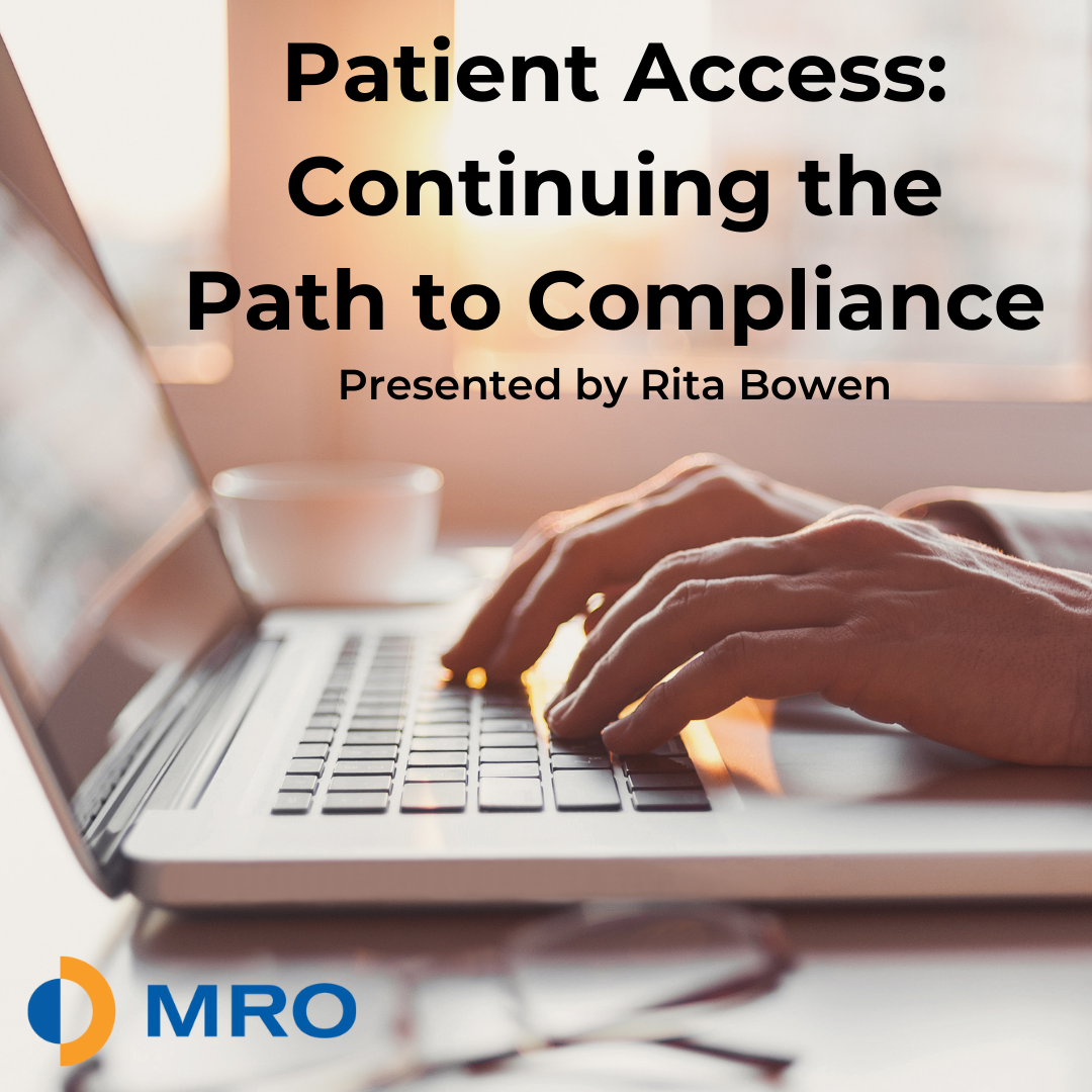 Patient Access Continued (webinar image)